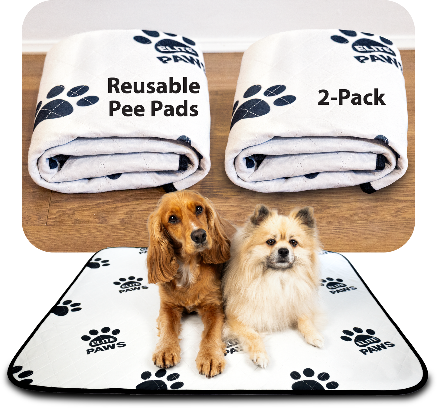 Elite Paws Reusable Pet Pee Pads for Dogs