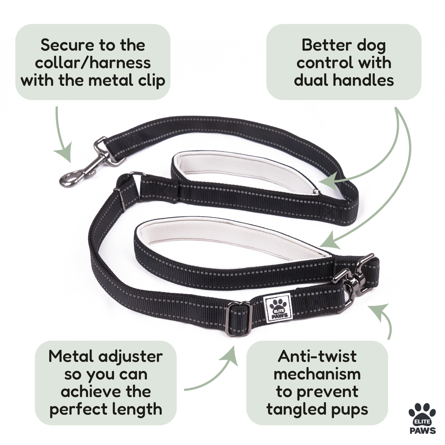 Dual Handle Dog Lead