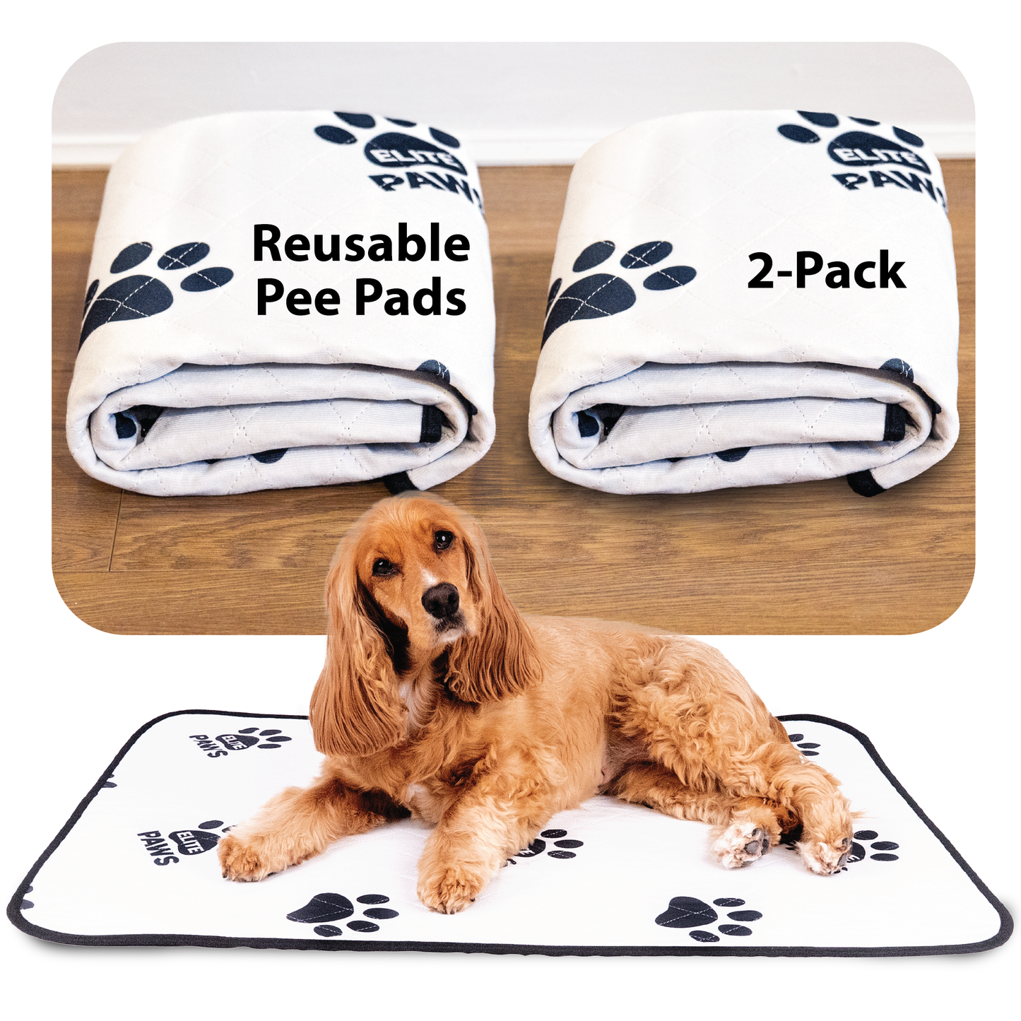 Elite Paws Reusable Pet Pee Pads for Dogs