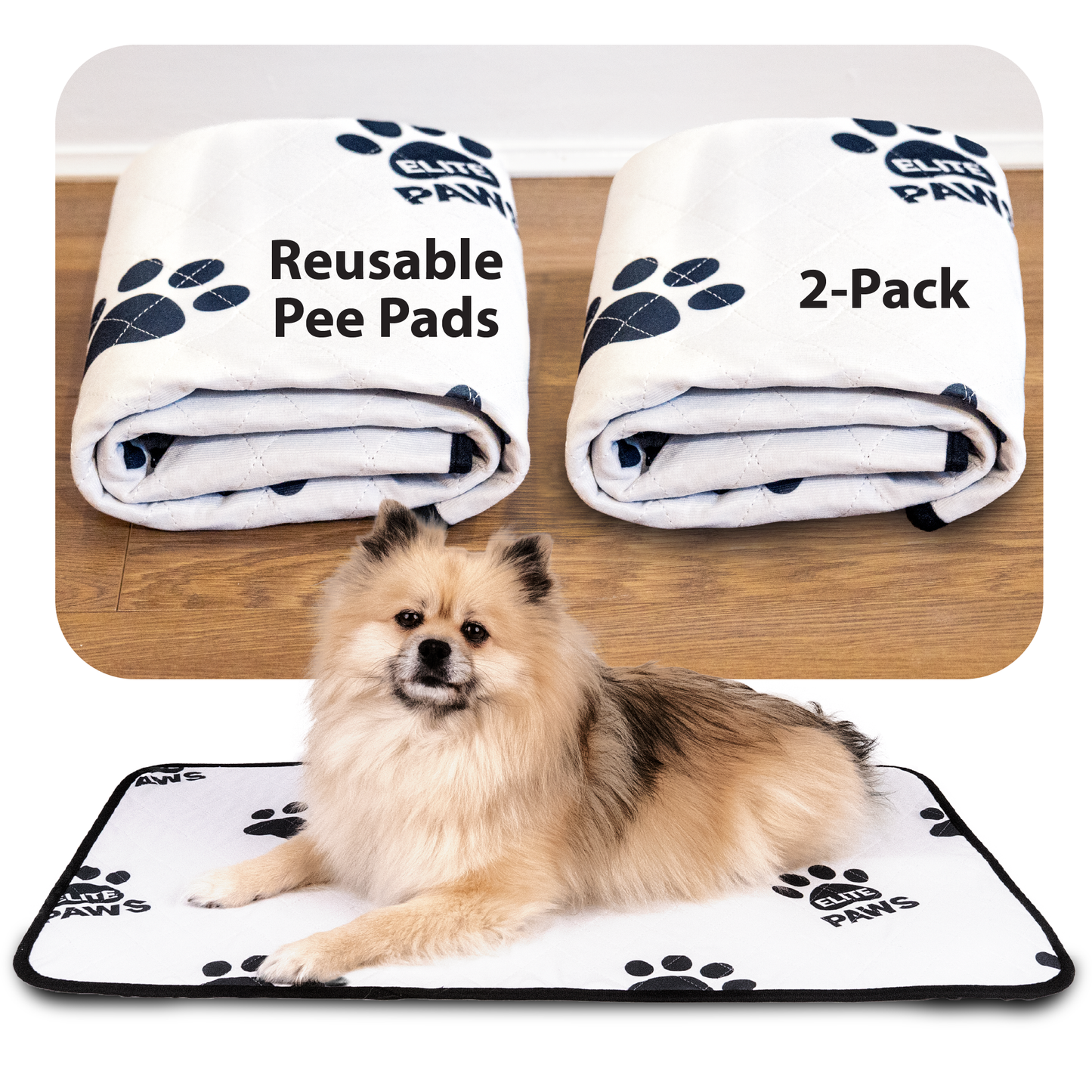 Elite Paws Reusable Pet Pee Pads for Dogs